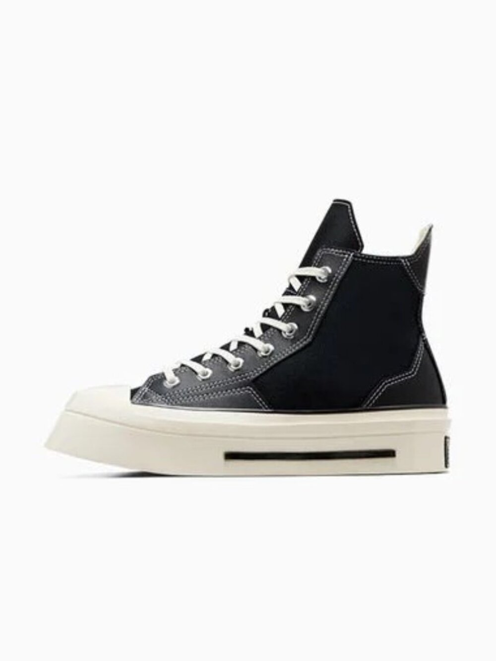 😍NWT😍 Converse Chuck 70 De Luxe Squared High - Black/Egret Women's 8/Men's 6 - Picture 12 of 16